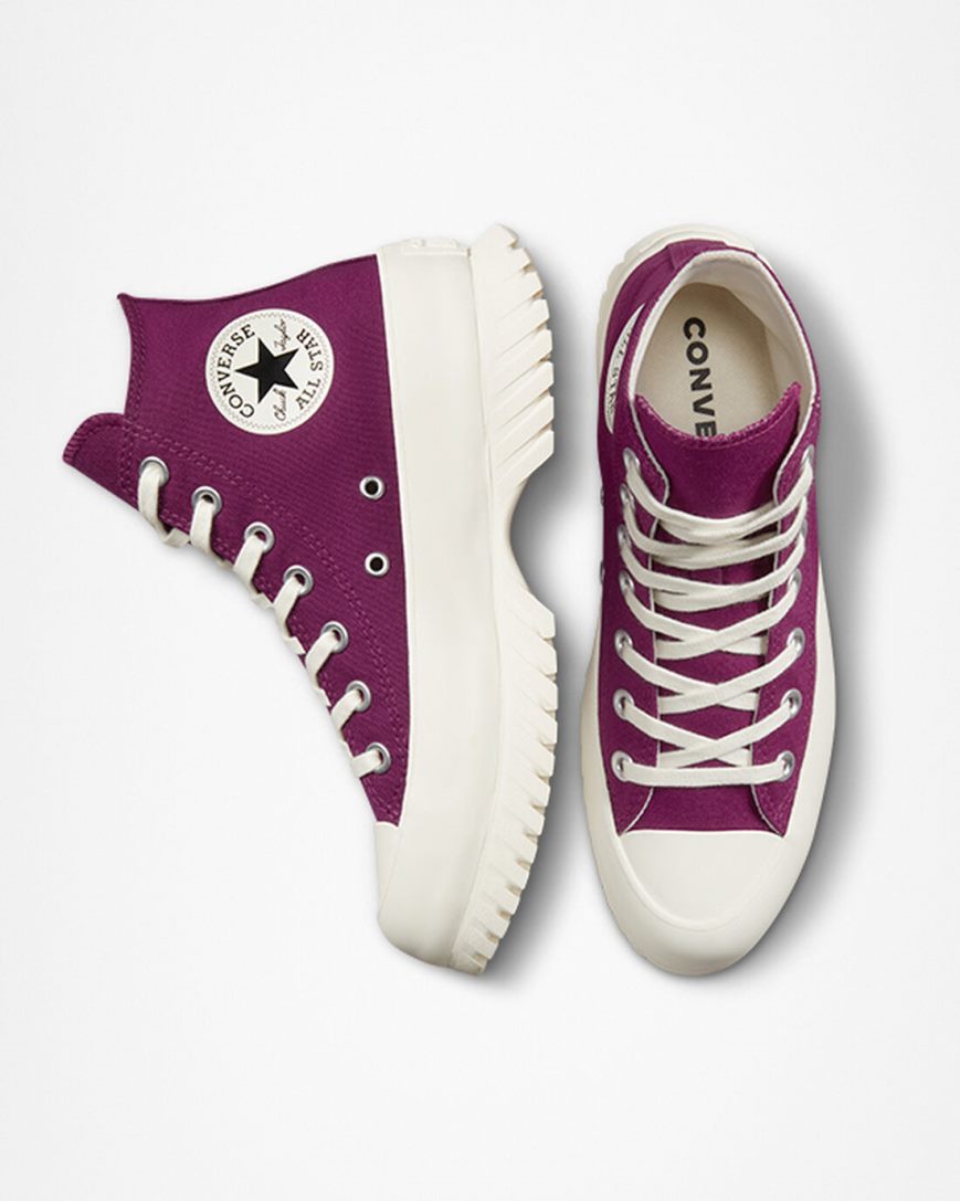 Men's Converse Chuck Taylor All Star Lugged 2.0 Seasonal Color High Top Shoes Purple / Black | AU 3EC85P